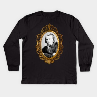 Johannes Brahms Kids Long Sleeve T-Shirt